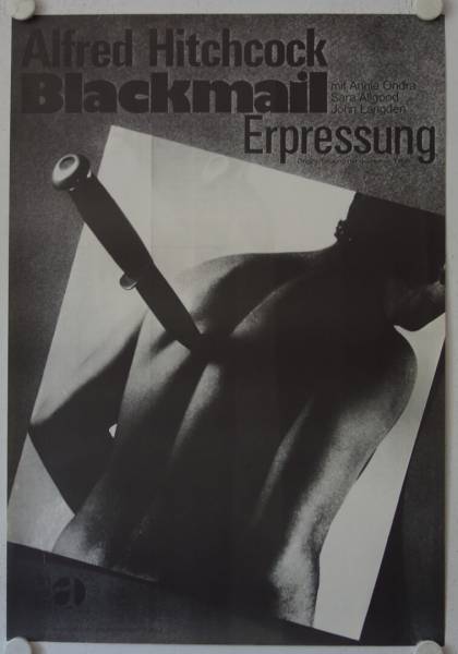 Erpressung originales deutsches Filmplakat